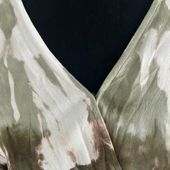 NWT Young Fabulous & Broke Geode Jillian Tie Dye Multi Faux Wrap Tie Waist - Picture 9 of 16